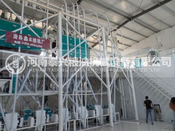 山西晉城60噸面粉機(jī)械設(shè)備安裝案例