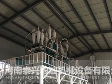 延安8組石磨面粉機(jī)安裝案例